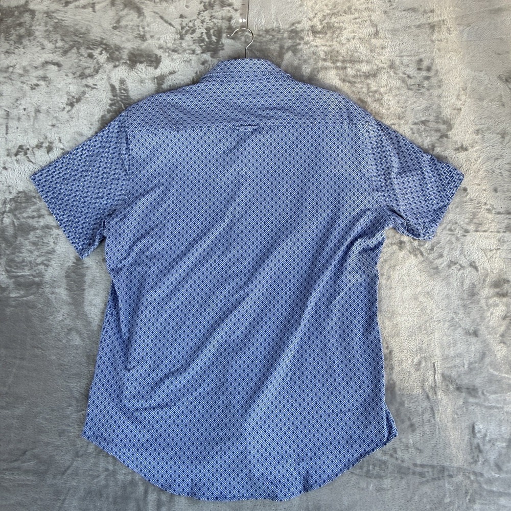 INFINITY MEN 'S LINEAR FLEX SHORT SLEEVE SHIRT, BLUE SIZE Lg - Picture 7 of 7